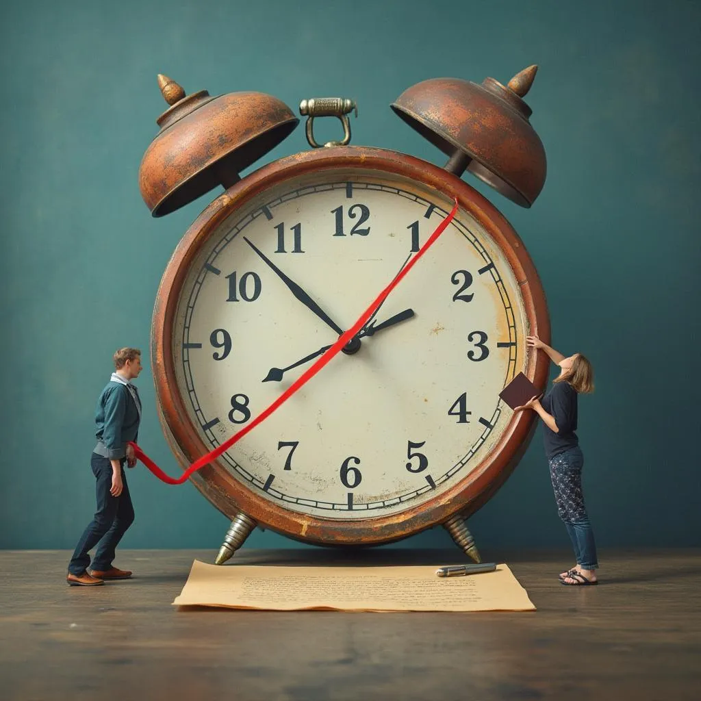 Illustration pour un article sur la procrastination